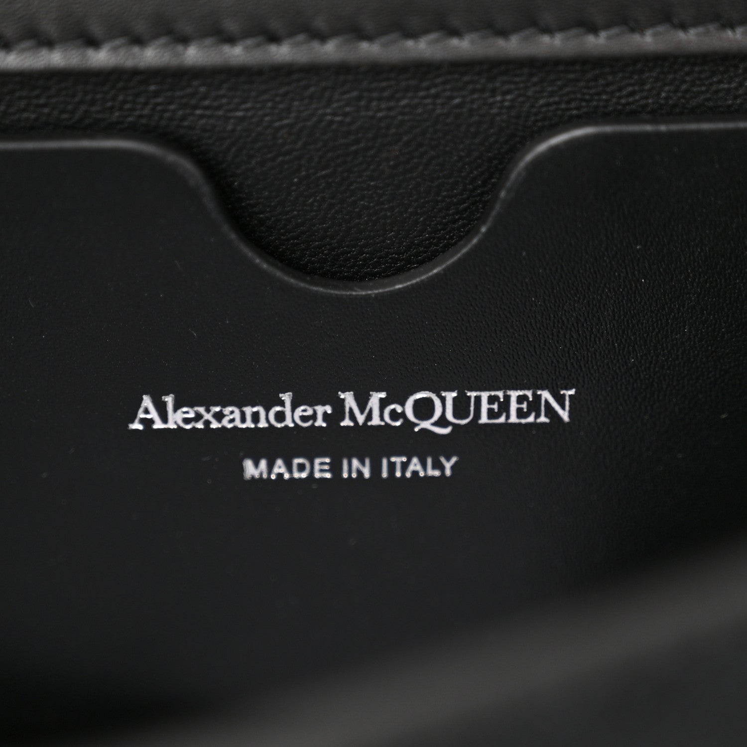 Alexander McQueen Calfskin Studded Knuckle Satchel Black Silver 6 of 13
