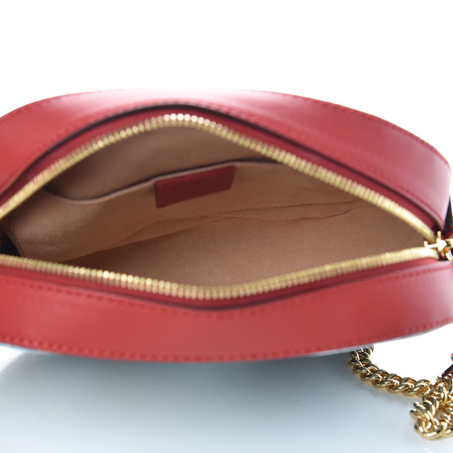 Gucci GG Supreme Monogram Blooms Mini Chain Shoulder Bag Beige Blue Navy Hibiscus Red 5 of 8
