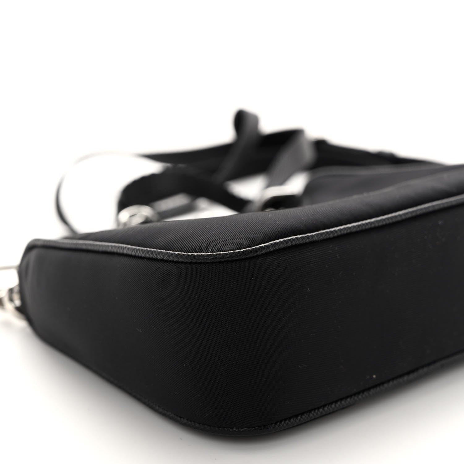 Prada Tessuto Nylon Mini Re-Edition 2000 Shoulder Bag Black 8 of 9