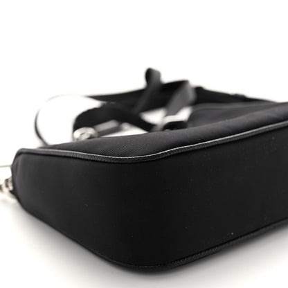 Prada Tessuto Nylon Mini Re-Edition 2000 Shoulder Bag Black 8 of 9