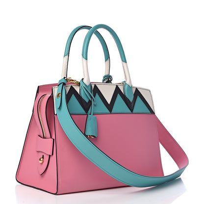 Prada City Calf Saffiano Medium Esplanade Tote Begonia Giad 3 of 9