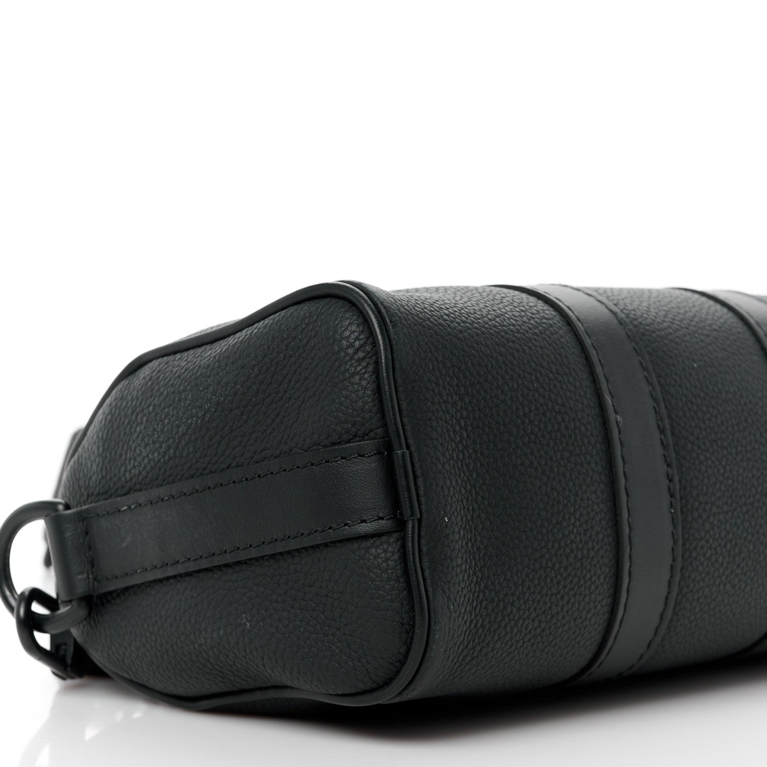 Louis Vuitton Grained Calfskin Aerogram Keepall XS Black 9 of 11