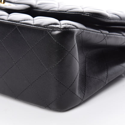Chanel Lambskin Quilted Jumbo Double Flap Black 9 of 16