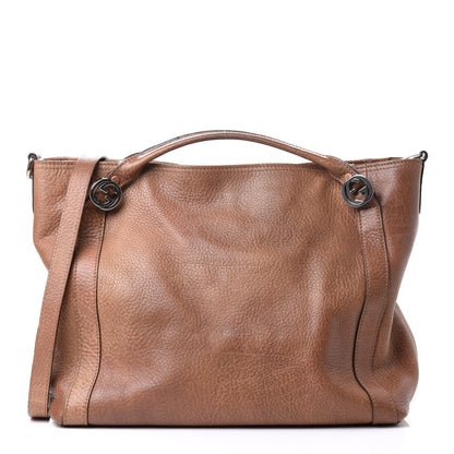 Gucci Pebbled Calfskin Medium Miss GG Top Handle Bag Light Cuir 1 of 5