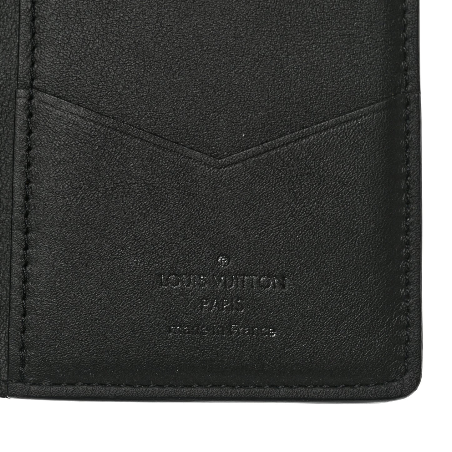 Calfskin Monogram Shadow Pocket Organizer Black