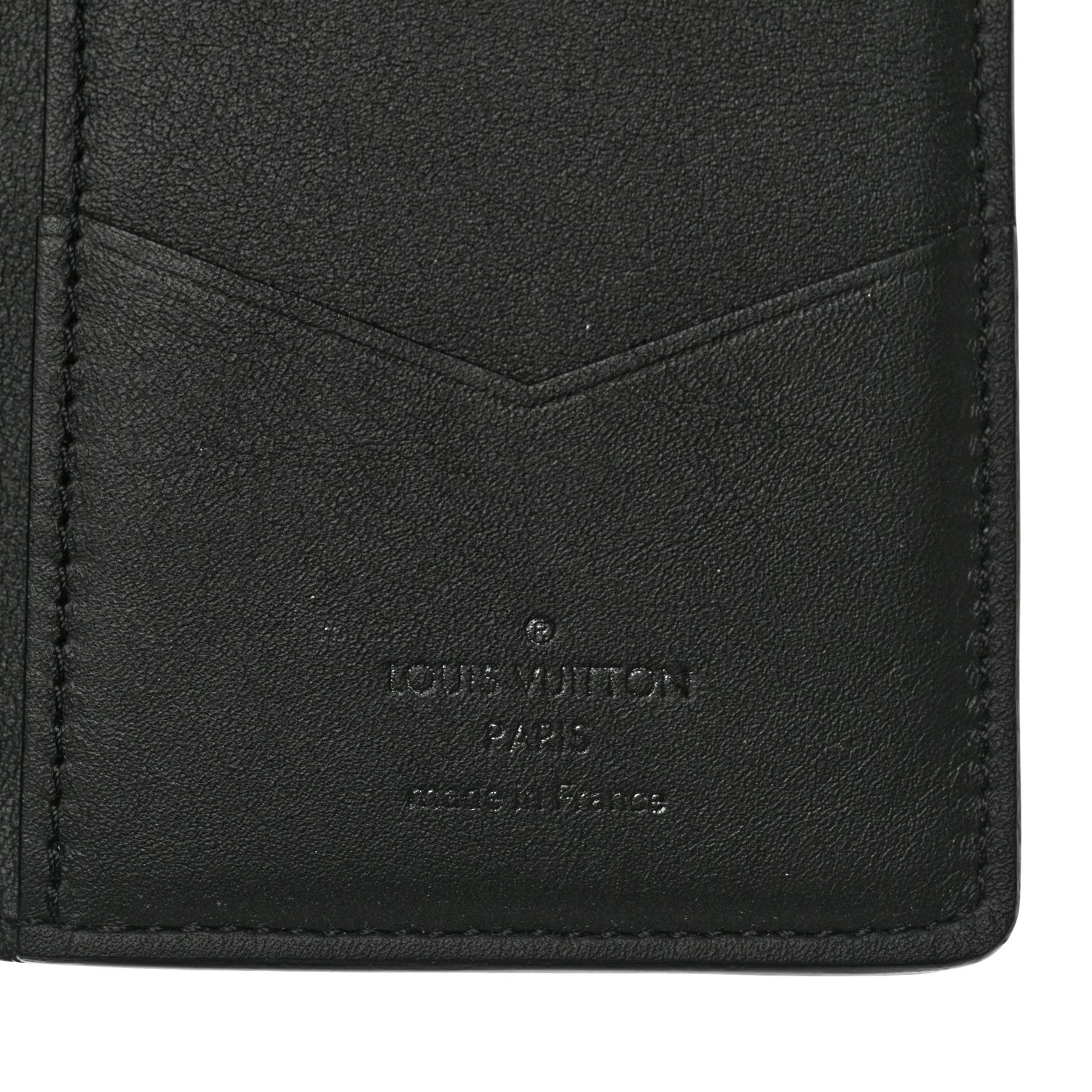 Louis Vuitton Calfskin Monogram Shadow Pocket Organizer Black 5 of 8