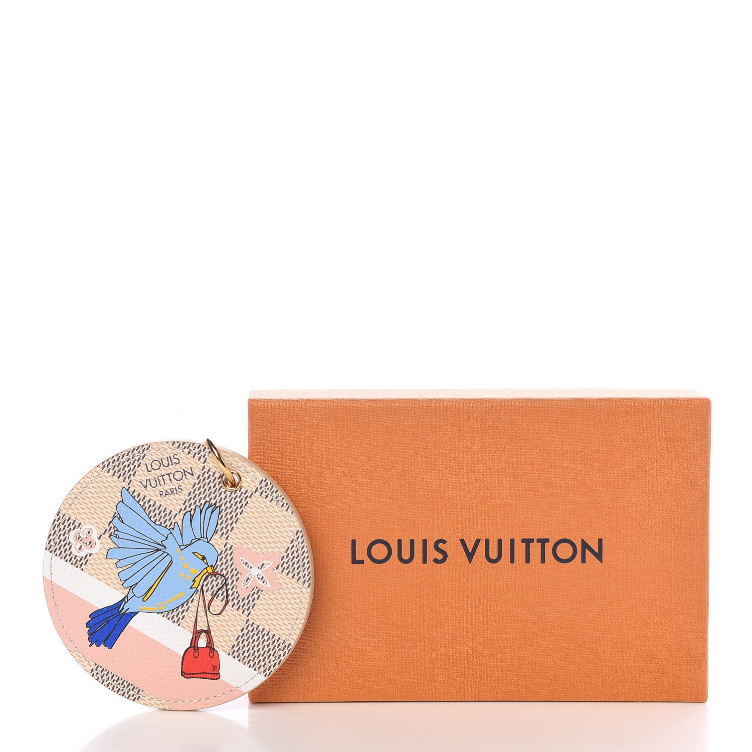 Louis Vuitton Damier Azur 2018 Christmas Animation Bag Charm Key Ring 4 of 4