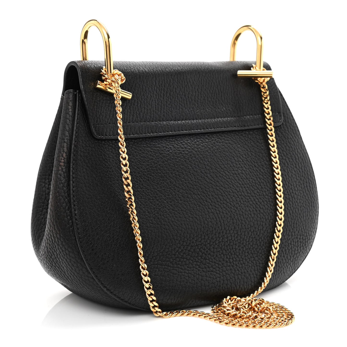Goatskin Drew Shoulder Bag Black