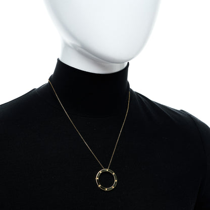 Roberto Coin 18K Yellow Gold Pois Mois Small Circle Pendant Necklace 2 of 6