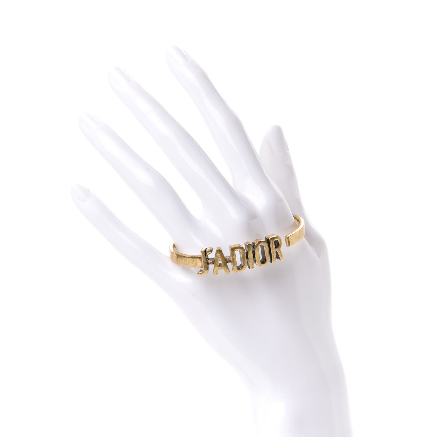 Christian Dior Metal J'Adior Bracelet Cuff Gold 2 of 5
