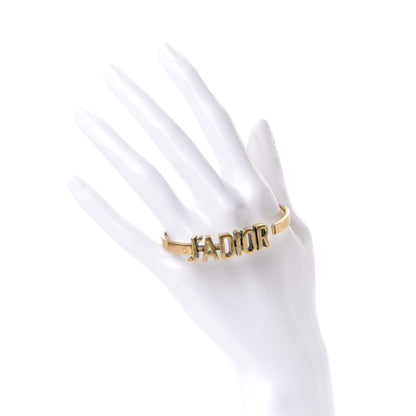 Christian Dior Metal J'Adior Bracelet Cuff Gold 2 of 5