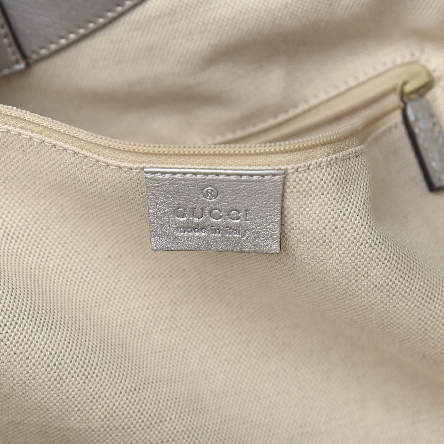 Gucci Guccissima Large Sukey Tote Silver 5 of 9