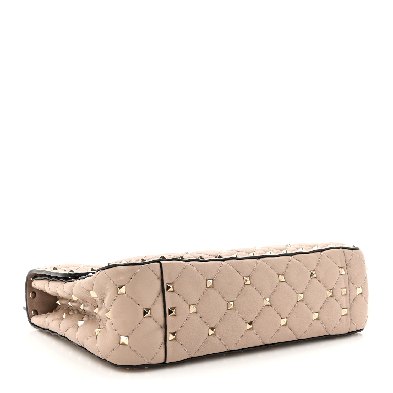 Valentino Garavani Nappa Medium Rockstud Spike Shoulder Bag Poudre 4 of 12