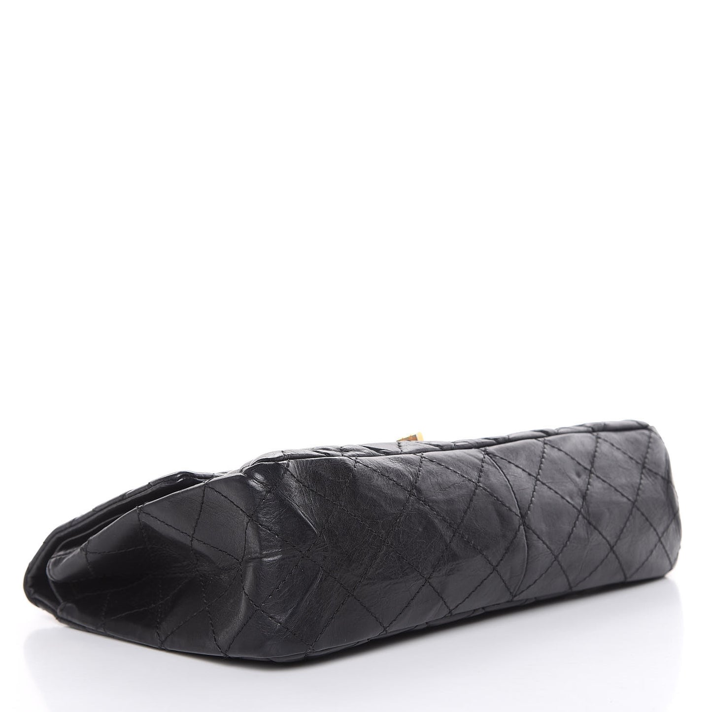 Aged Calfskin Quilted 2.55 Reissue 226 Flap Black