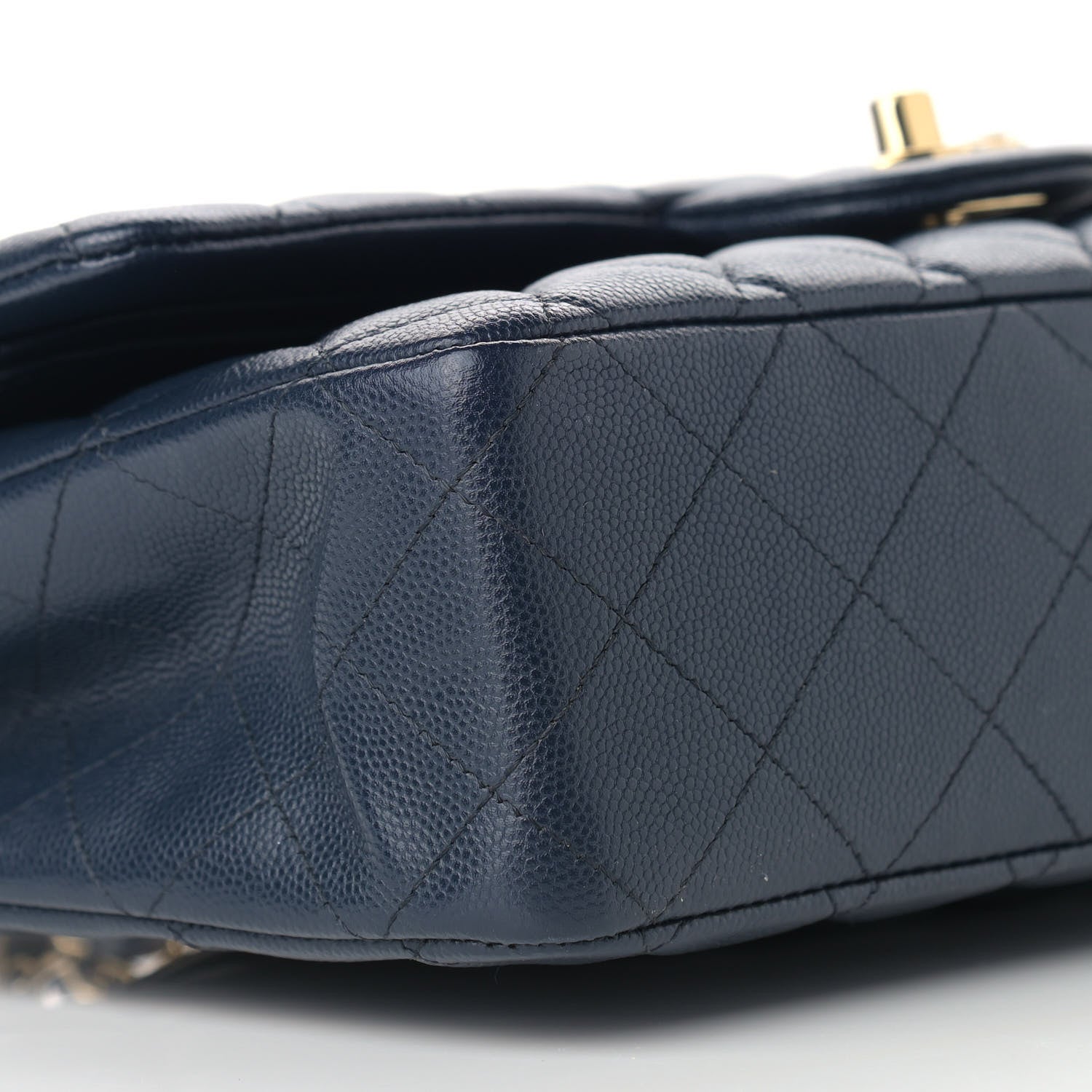 Chanel Caviar Quilted Medium Double Flap Navy 7 of 13