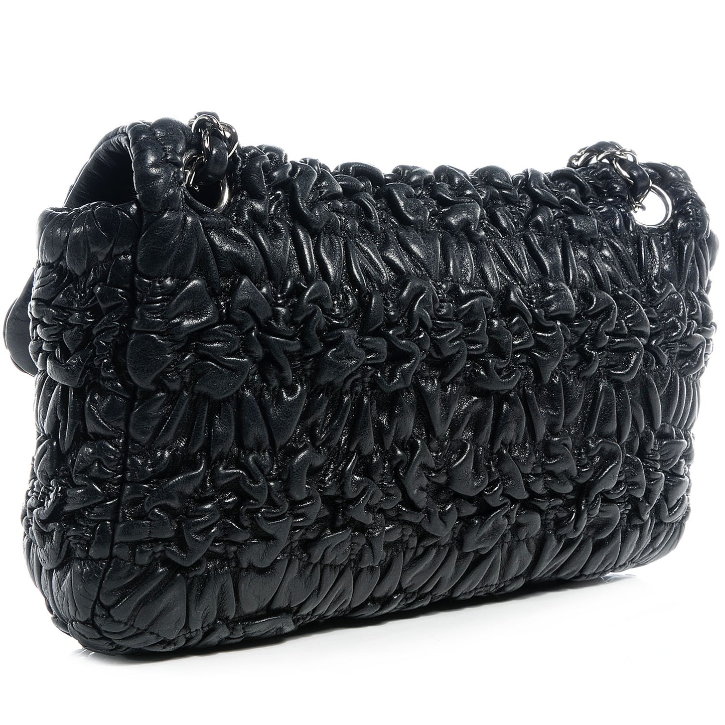 Lambskin Astrakan Medium Flap Black