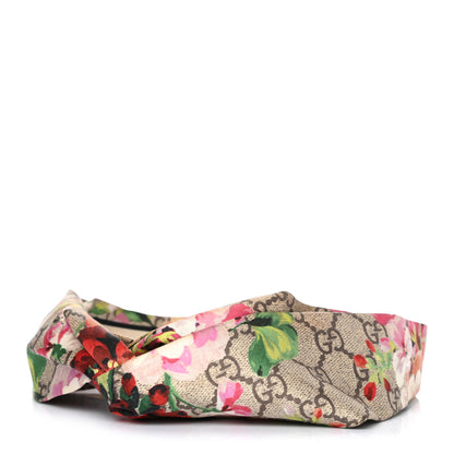 Gucci Silk Monogram Blooms Print Headband Antique Rose 1 of 5
