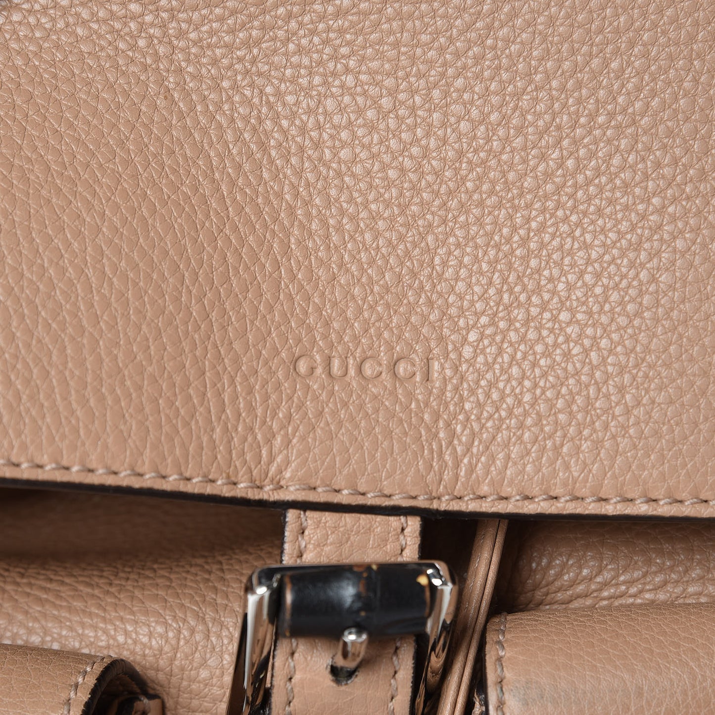 Cellarius Calfskin Medium Bamboo Backpack Camelia