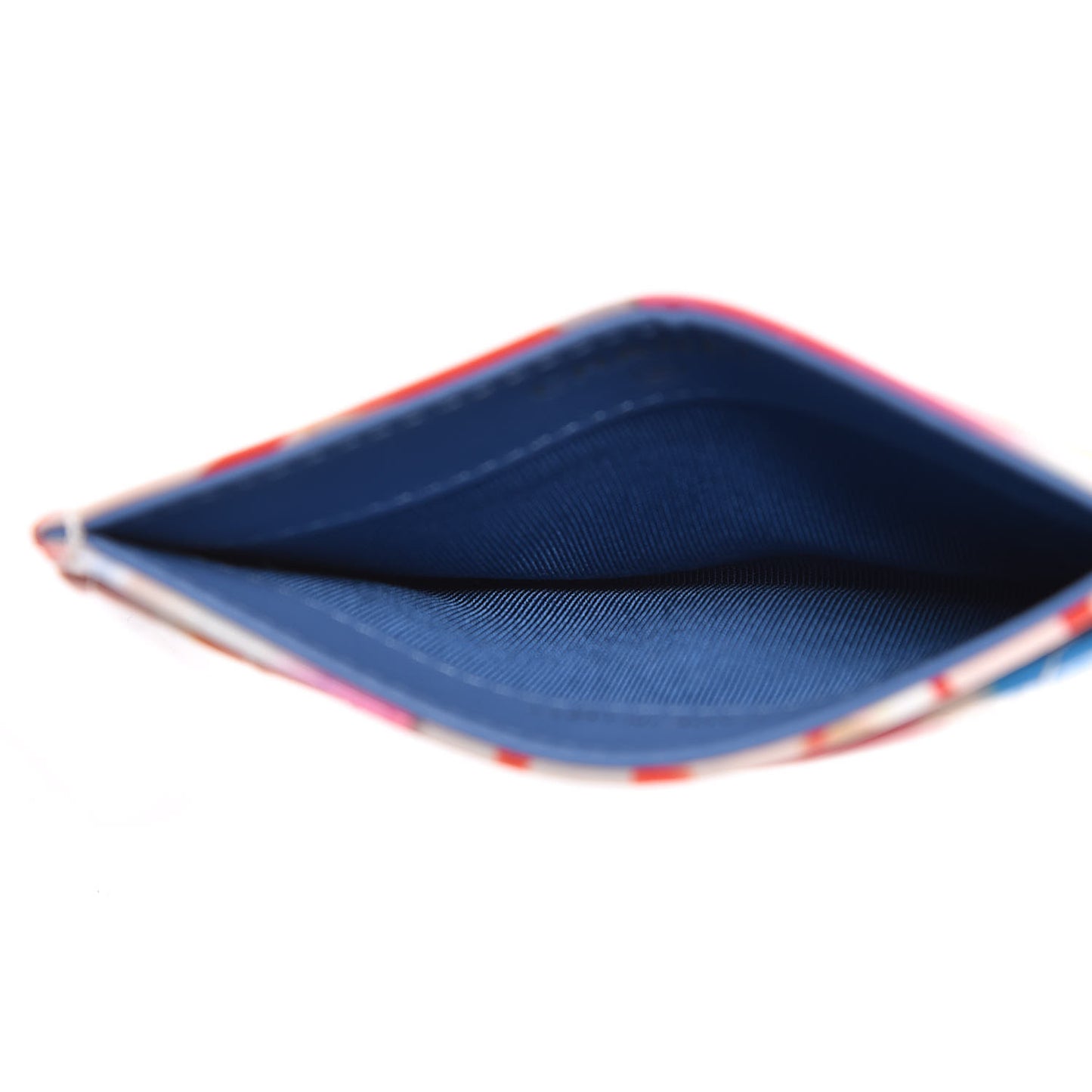 Patent Printed Quilted Card Holder Multicolor