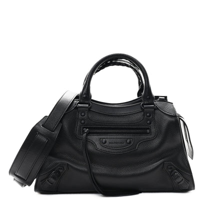 Balenciaga Grained Calfskin Neo Classic Black Hardware S City Black 1 of 10