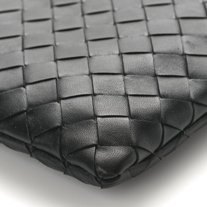 Bottega Veneta Nappa Intrecciato Medium Flat Zip Pouch Black 8 of 8