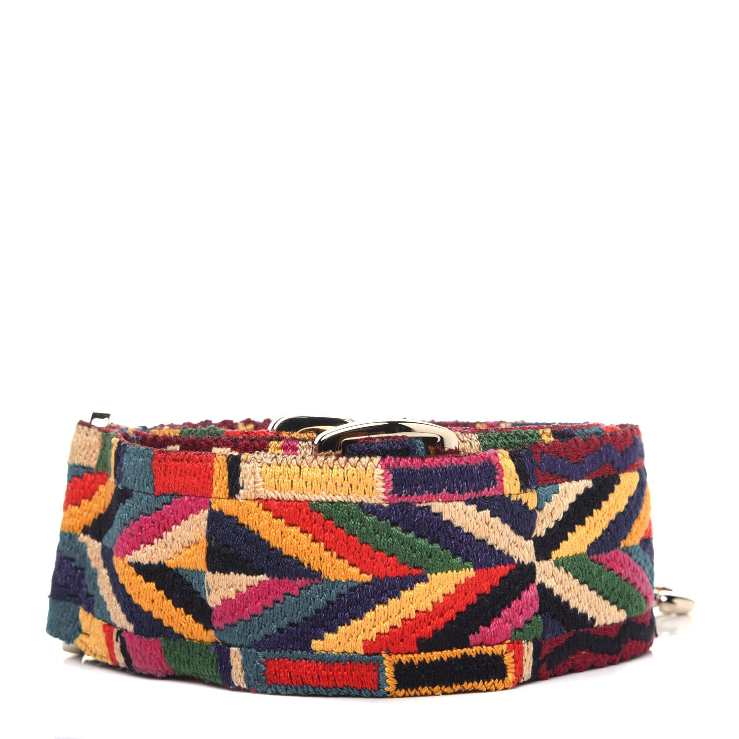 Valentino Garavani Canvas Native Couture 1975 Embroidered Rockstud Guitar Strap Multicolor 2 of 8