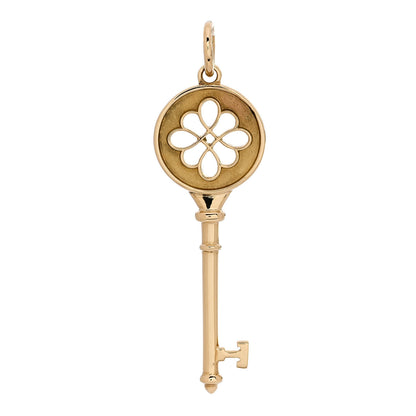 Tiffany 18K Yellow Gold Round Knot Key Pendant 1 of 4