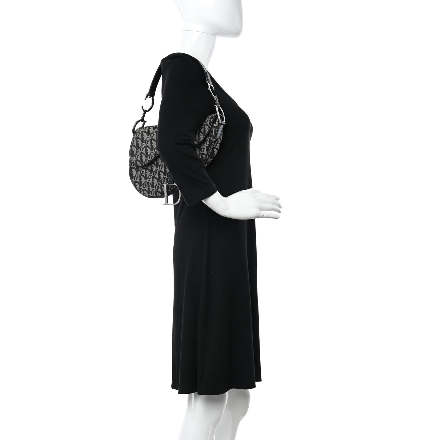 Monogram Saddle Bag Black