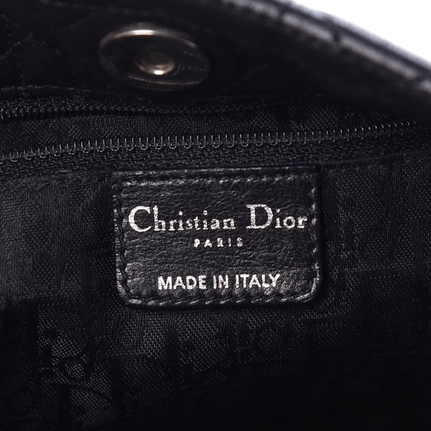 Lambskin Cannage Lady Dior Shoulder Bag Black