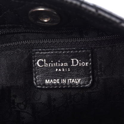 Christian Dior Lambskin Cannage Lady Dior Shoulder Bag Black 6 of 12