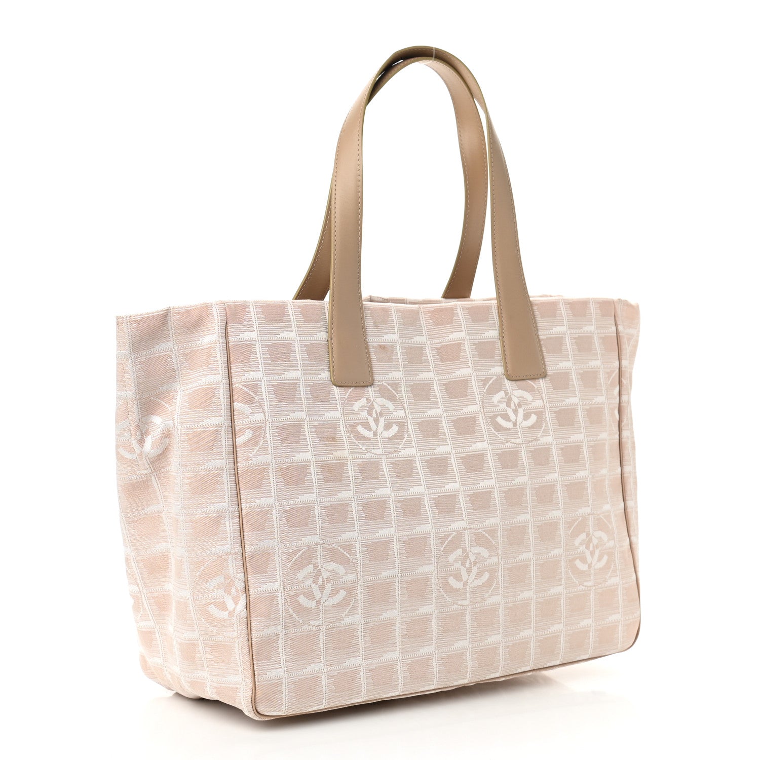 Chanel Nylon Medium Travel Tote Beige 3 of 17