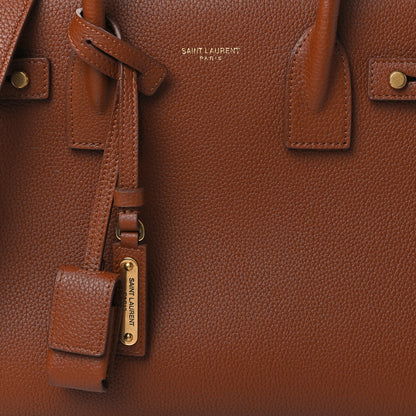 Saint Laurent Grained Calfskin Baby Sac De Jour Supple Canyon 7 of 9