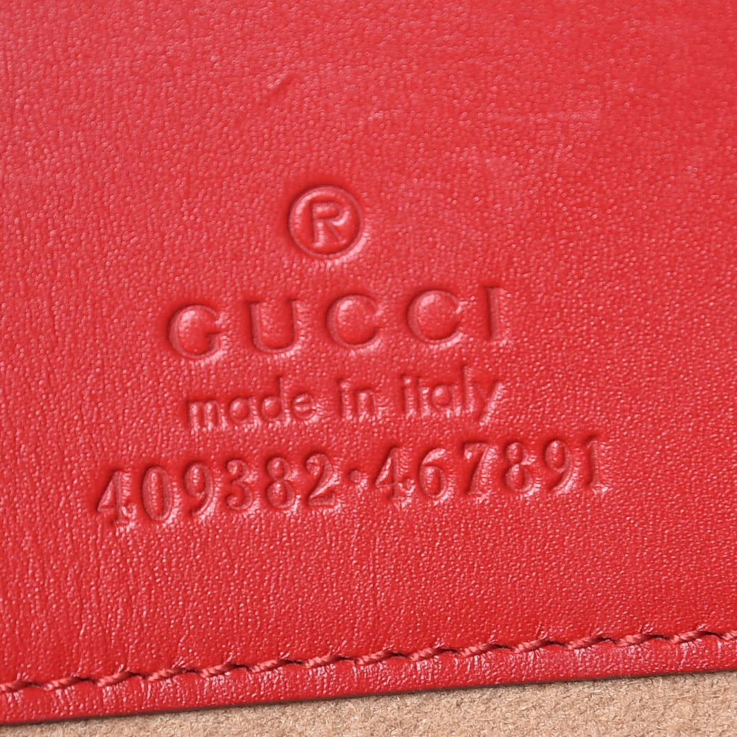 Calfskin Embossed XL Clutch Red