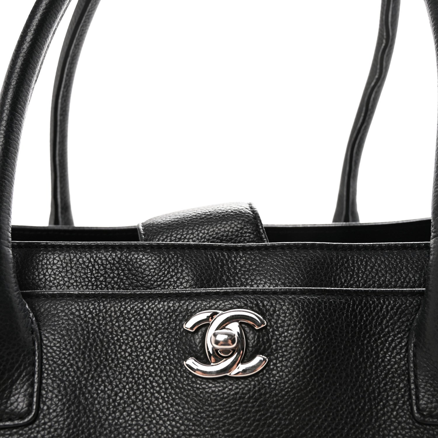 Chanel Calfskin Cerf Executive Shopper Tote Black 8 of 10