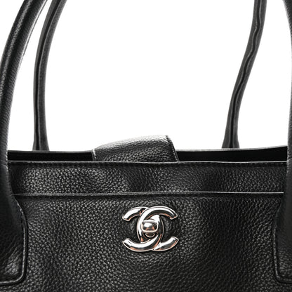 Chanel Calfskin Cerf Executive Shopper Tote Black 8 of 10
