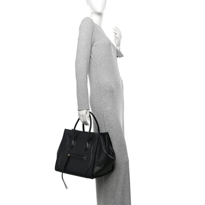 Celine Smooth Calfskin Medium Phantom Luggage Navy Blue 2 of 13