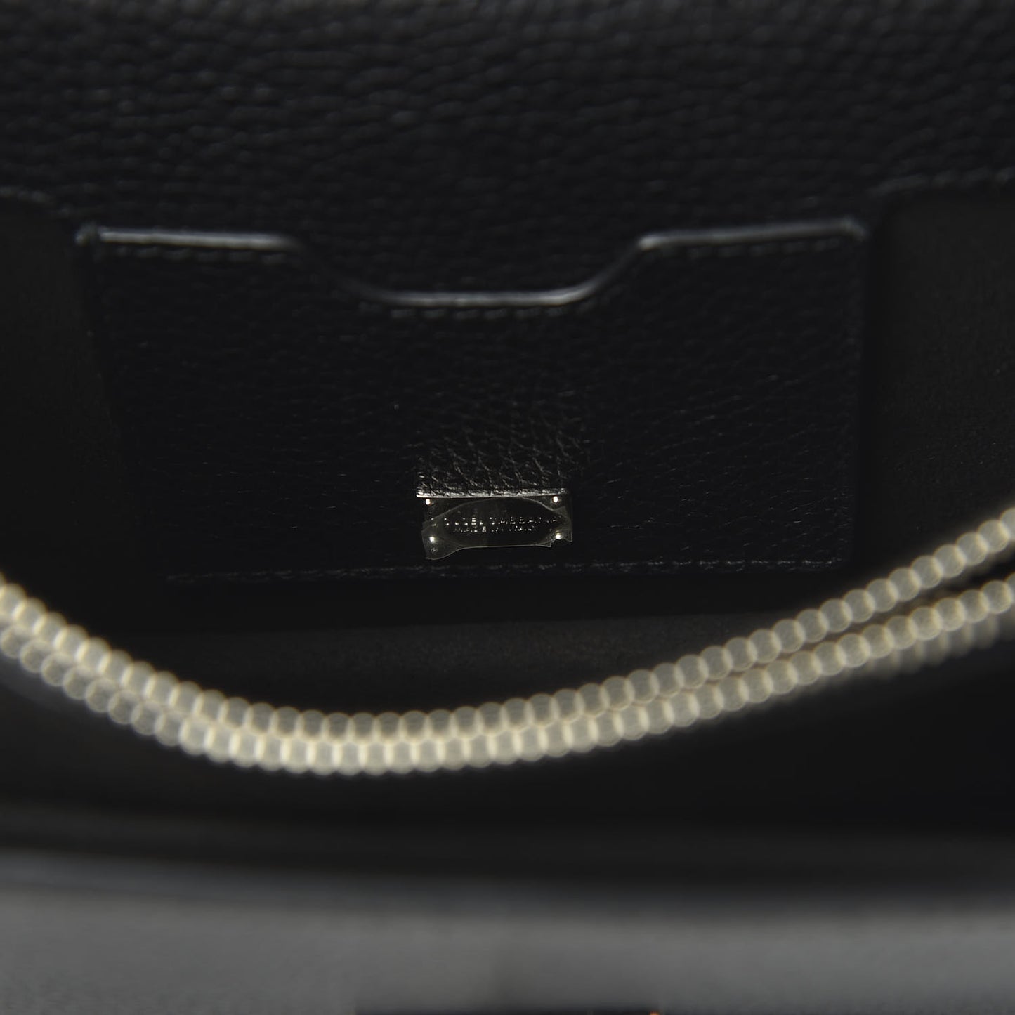 Grained Calfskin Rosalia Shoulder Bag Black