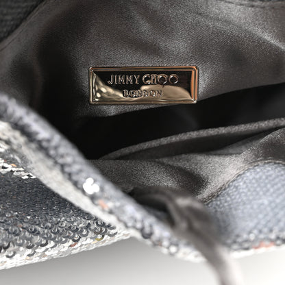 Jimmy Choo Sequin Bonny Shoulder Bag Silver 6 of 9