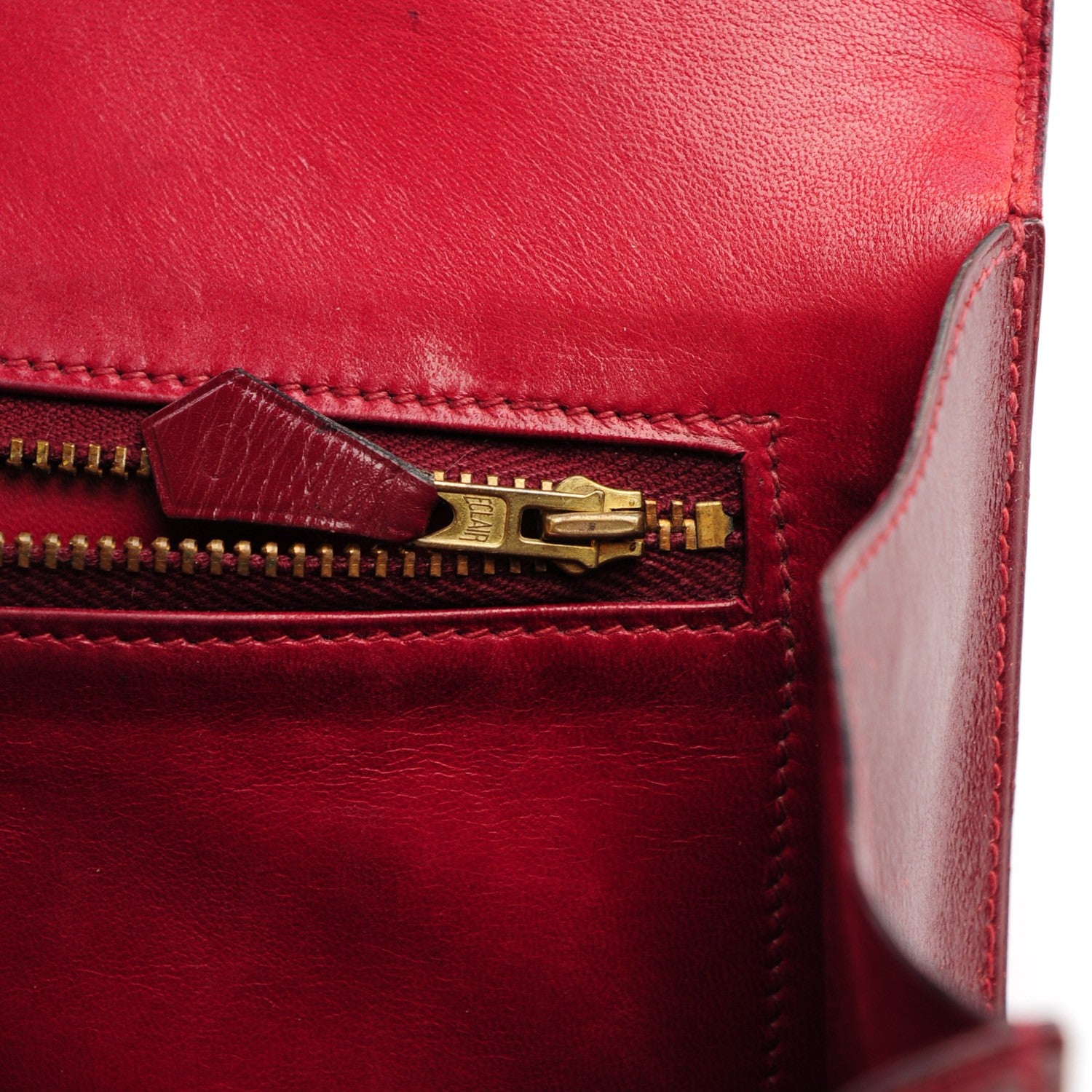 Hermes Box Gaine Clutch Rouge H 12 of 15