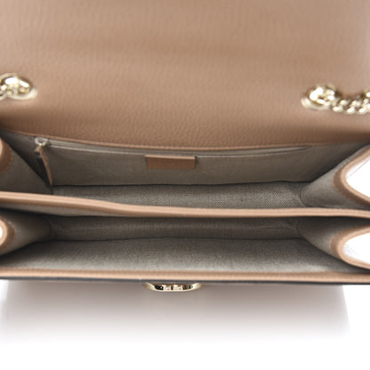Gucci Dollar Calfskin Interlocking G Shoulder Bag Camelia 5 of 10