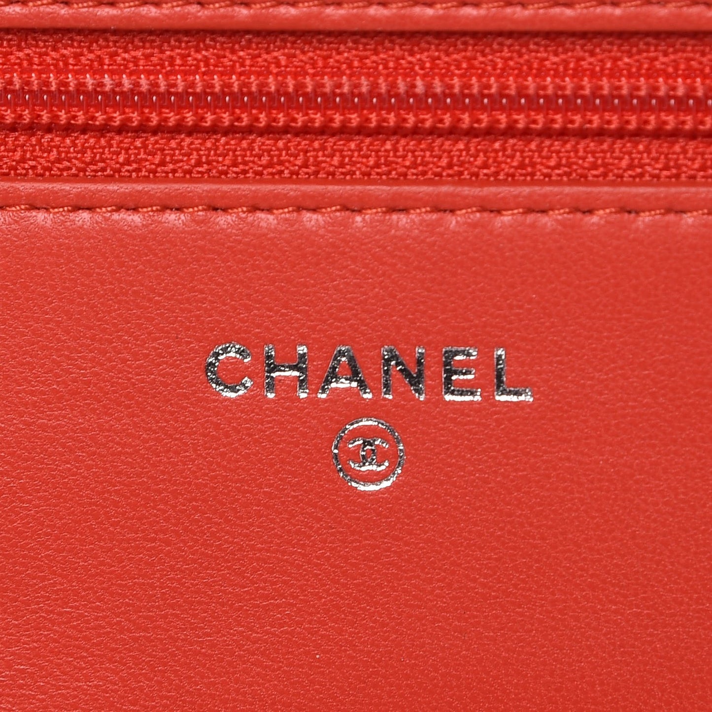 Lambskin Quilted Boy Wallet On Chain WOC Red