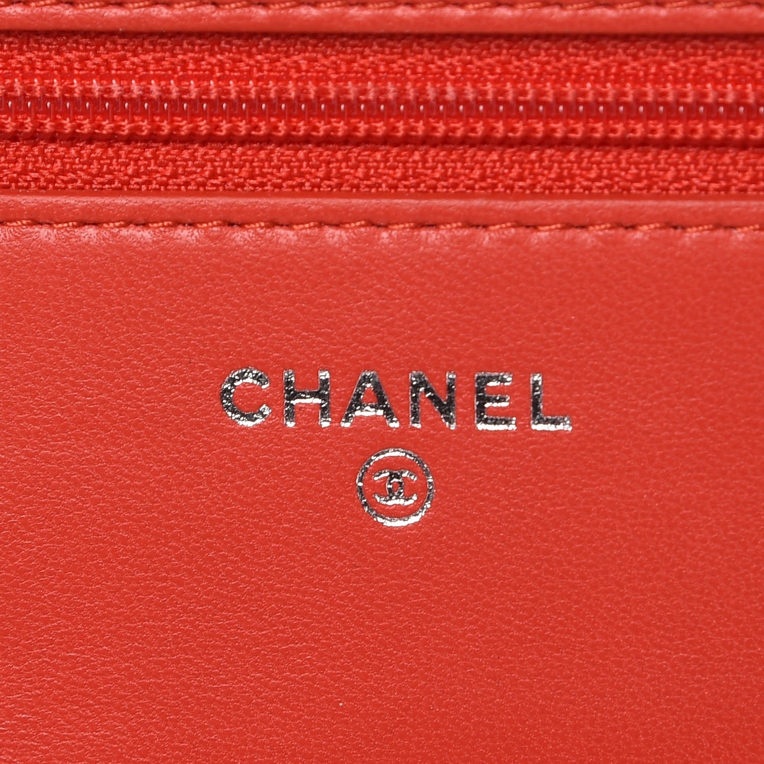 Chanel Lambskin Quilted Boy Wallet On Chain WOC Red 6 of 13