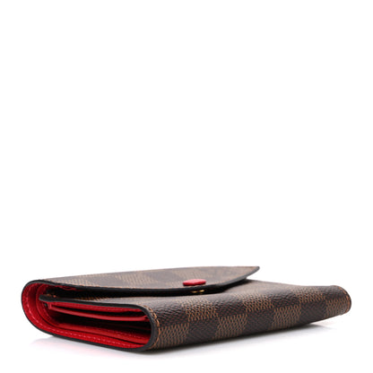 Louis Vuitton Damier Ebene Victorine Wallet Red 4 of 6