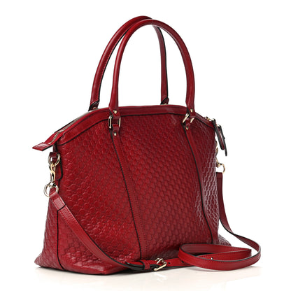 Gucci Soft Microguccissima Dome Satchel Red 3 of 18