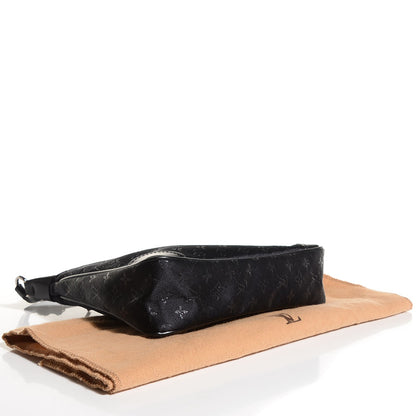 Louis Vuitton Satin Monogram Little Boulogne Black 4 of 7