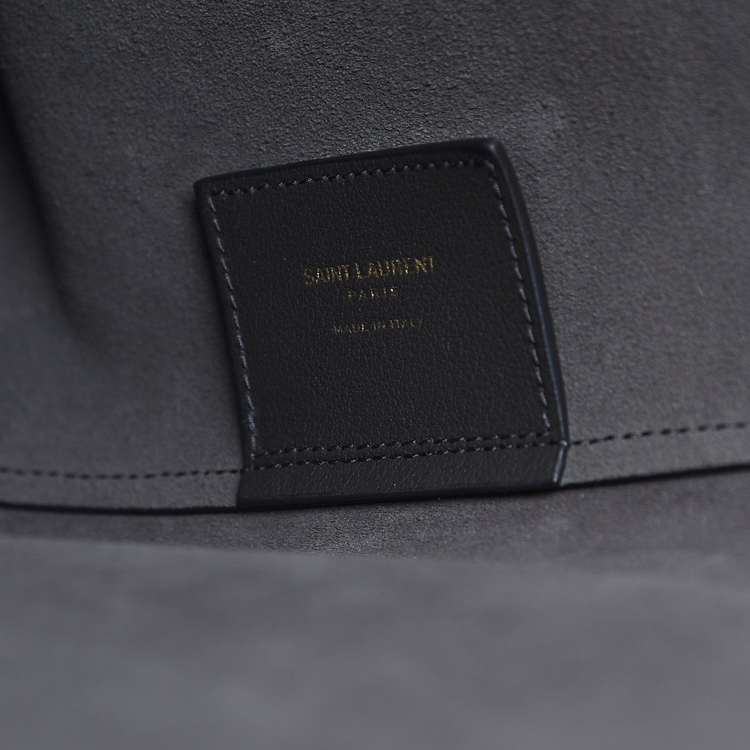 Saint Laurent Calfskin Large Shopping Tote Dark Grey 5 of 8