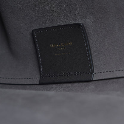 Saint Laurent Calfskin Large Shopping Tote Dark Grey 5 of 8
