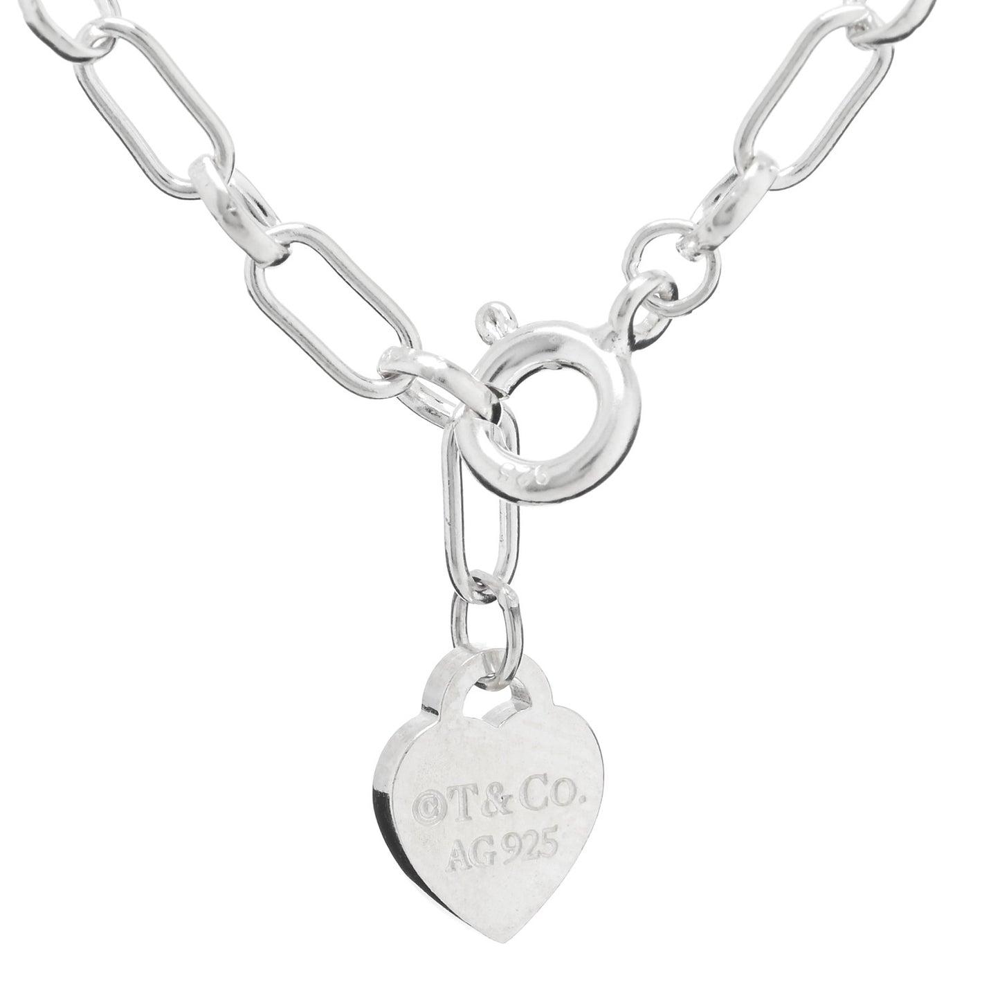 Sterling Silver Enamel Love Charm Bracelet Blue Blue