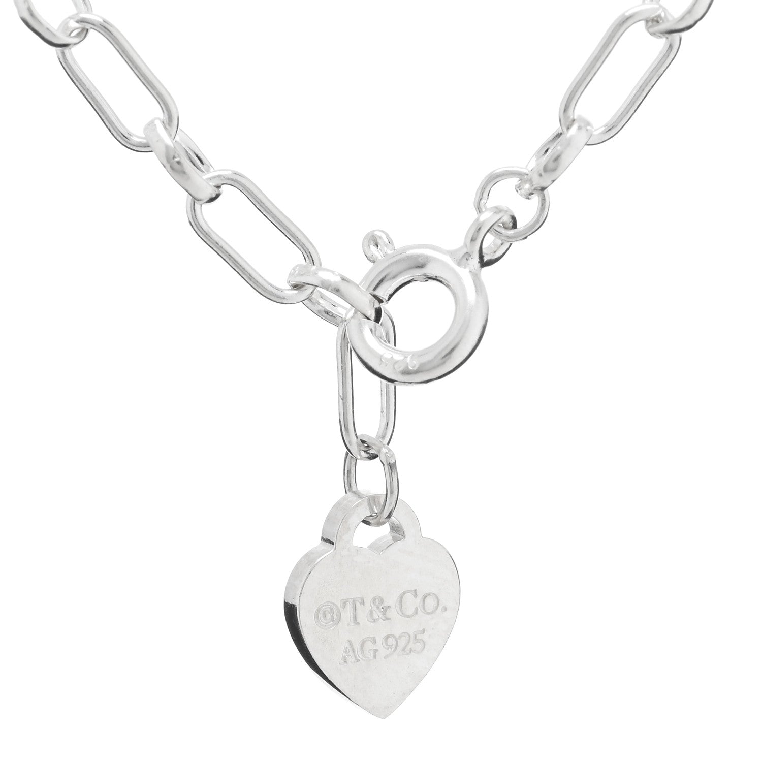 Tiffany Sterling Silver Enamel Love Charm Bracelet Blue Blue 3 of 3
