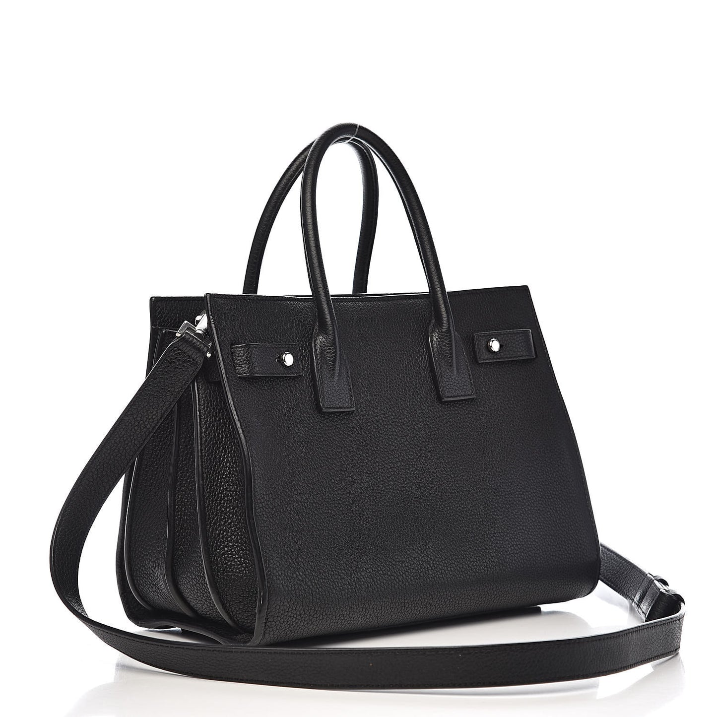 Grained Calfskin Baby Sac De Jour Souple Black